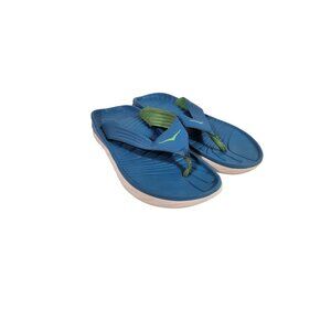 Hoka One One Mens Ora Recovery Flip Flop Thong Sandal Blue Comfort M12